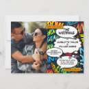 Search for comic wedding invitations Colourful