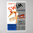 Search for vintage swimming pool posters Wpa
