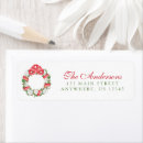 Search for magnolia return address labels Wreath