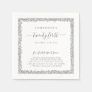 Search for silver napkins Sparkle