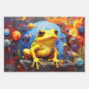 Search for amphibians wrapping paper Wildlife