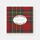 Search for plaid christmas napkins Red and green