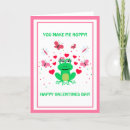 Search for frog valentines day cards Hearts