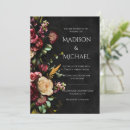 Search for black floral wedding invitations Flowers
