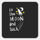 Search for to the moon and back stickers Space