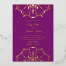 Search for gold purple indian wedding invitations Paisley