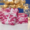 Search for pink camouflage wrapping paper Girly