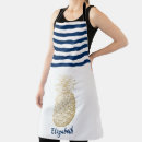 Search for navy blue and gold aprons Nautical