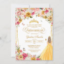 Search for yellow quinceanera invitations Floral