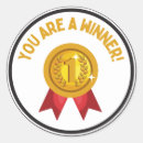 Search for gold number stickers Winner