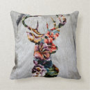 Search for deer head cushions Floral
