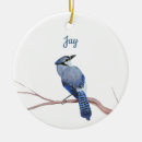 Search for blue jay christmas tree decorations Watercolor