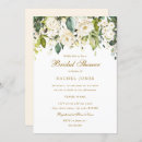 Search for white rose bridal shower invitations Gold
