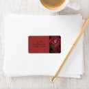 Search for rose petals return address labels Red