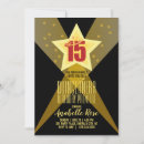 Search for hollywood quinceanera invitations Red carpet