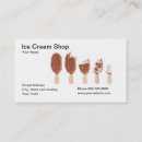 Search for ice cream shop business cards Store