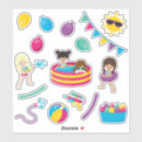 Search for children at play stickers Girl