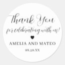 Search for black heart wedding stickers Typography