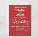 Search for crimson red wedding invitations Elegant