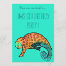 Search for chameleon birthday invitations Reptile