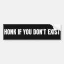 Search for exist bumper stickers Honk