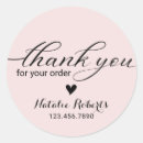 Search for blush thank you stickers Business