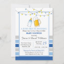 Search for beer bbq baby shower invitations Blue
