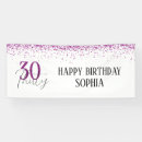 Search for 30th birthday banners Girly
