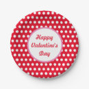 Search for valentines paper plates Red
