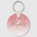 Search for cute monogram key rings Glitter