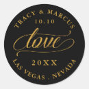 Search for black gold save the date stickers Elegant