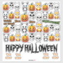 Search for kawaii pumpkin stickers Halloween party
