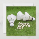 Search for badminton birthday invitations Shuttlecock