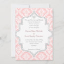 Search for pink damask wedding invitations Pattern