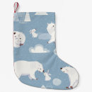 Search for polar bear christmas stockings White