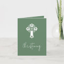 Search for green christening invitations Floral