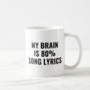 Search for song lyric mugs Funny