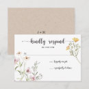 Search for wild flowers wedding invitations Rsvp