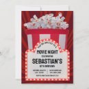 Search for night birthday invitations Backyard movie