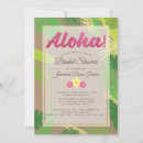 Search for luau bridal shower invitations Pink