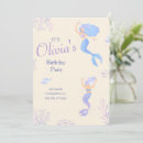 Search for blue mermaid invitations Minimalist