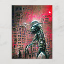 Search for alien invasion postcards Extraterrestrial