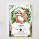 Search for sloth party invitations Whimsical