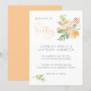 Search for peach wedding invitations Chic