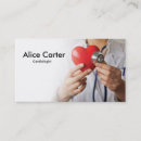 Search for cardiologist business cards White