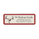 Search for reindeer antlers return address labels Modern