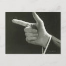 Search for gesturing postcards Black and white