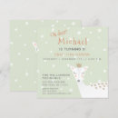 Search for deer birthday invitations Green