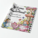 Search for cheshire cat wrapping paper Tea party