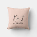 Search for wedding date cushions Calligraphy typography elegant